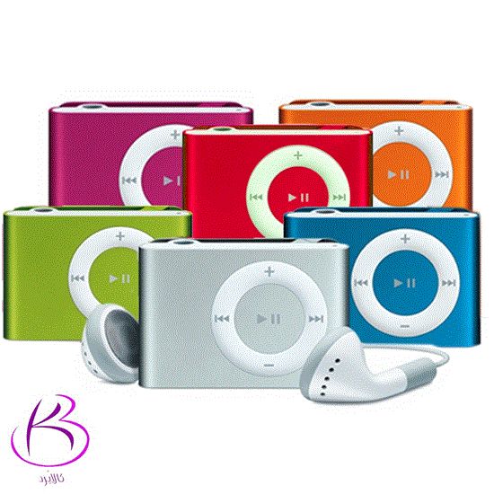 تصویر  پخش کننده موسیقی رنگ قرمز mp3player رم خور طرح اپل