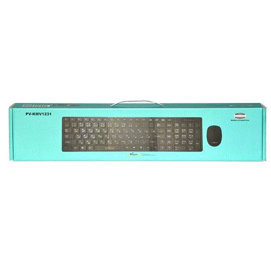 تصویر  کیبورد و ماوس بی سیم ونوس مدل PV-KMV 1231