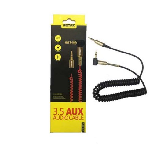 تصویر  کابل AUX ریمکس مدل فنری طول 1.8 متر رنگ سبز